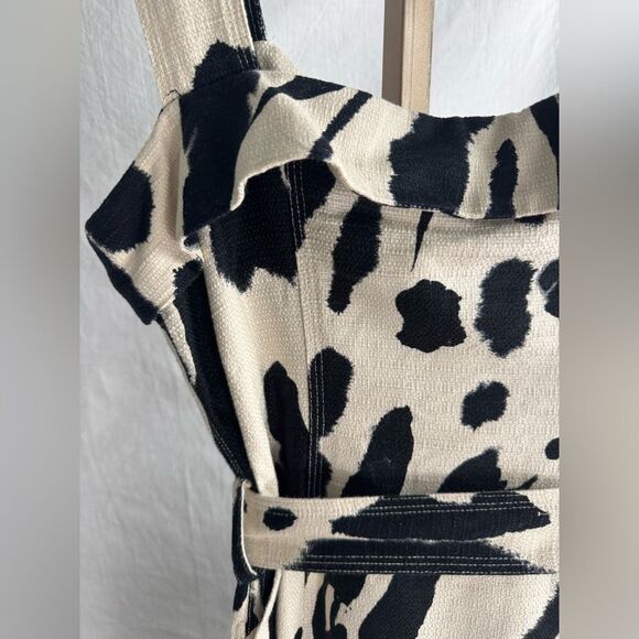 Stine Goya Gina Dress Estimated Size Medium Tie Dye Day Midi Dress Beige Black - Picture 7 of 12